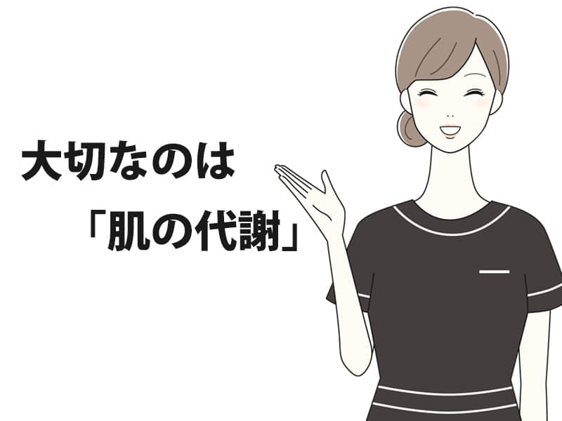 大切なのは肌の代謝