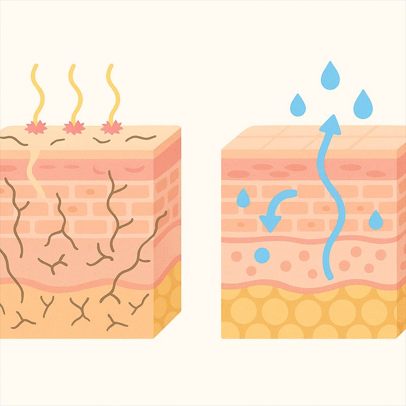 水分と皮脂のバランスを整える
