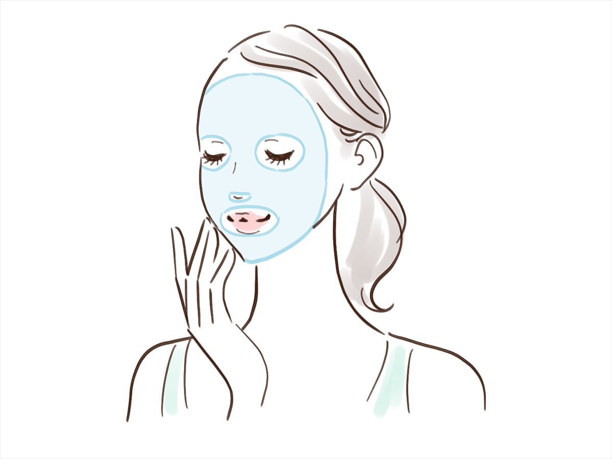 ローションパックで水分を溜める