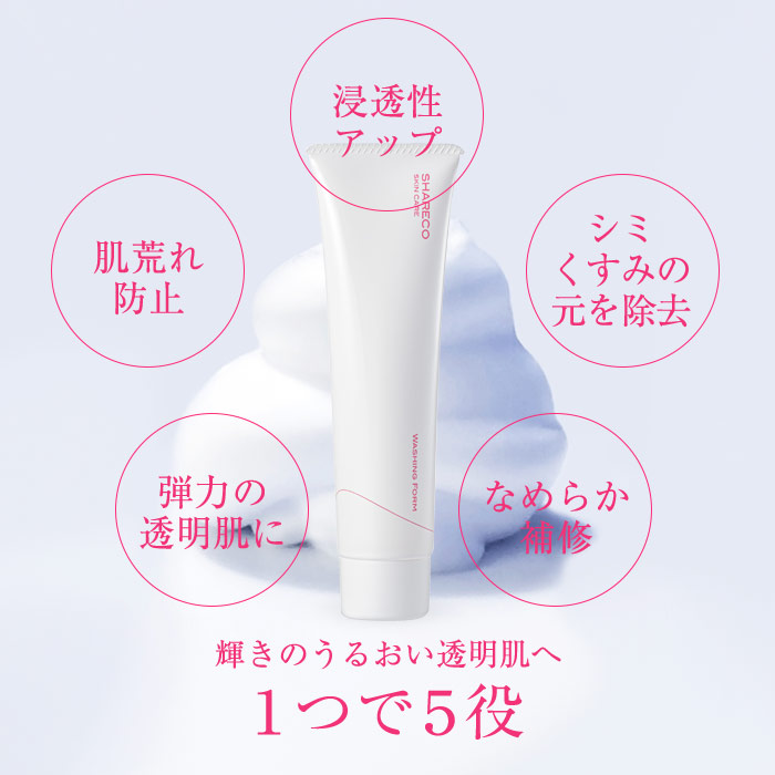 ひとつで五役の洗顔料