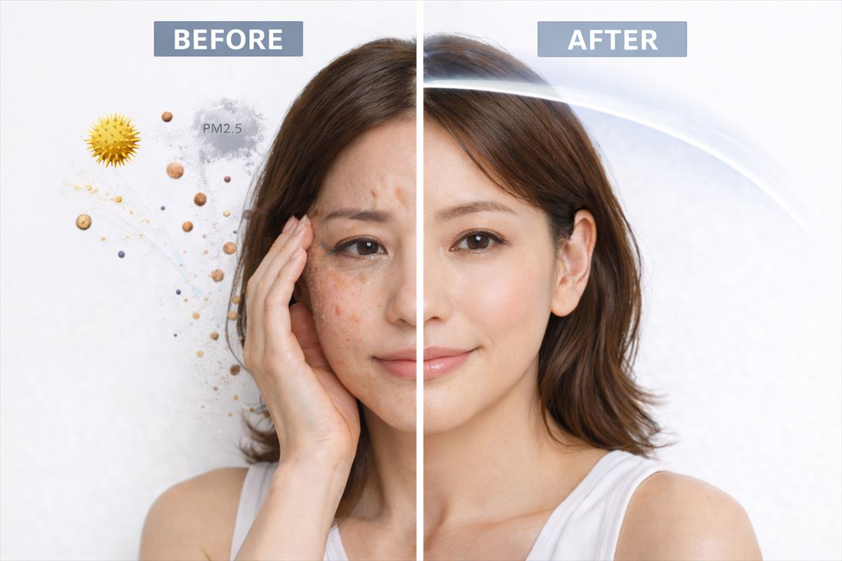 目に見えない刺激が肌を攻撃する