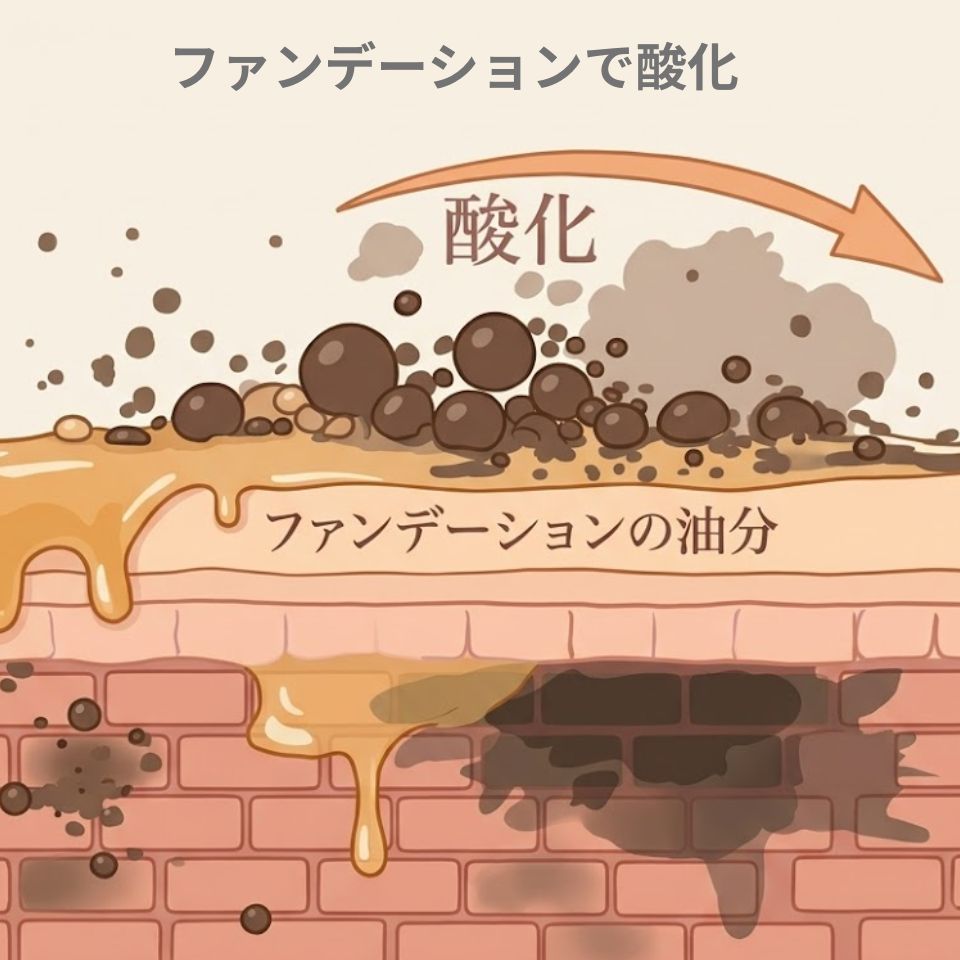 油分は肌に残りやす