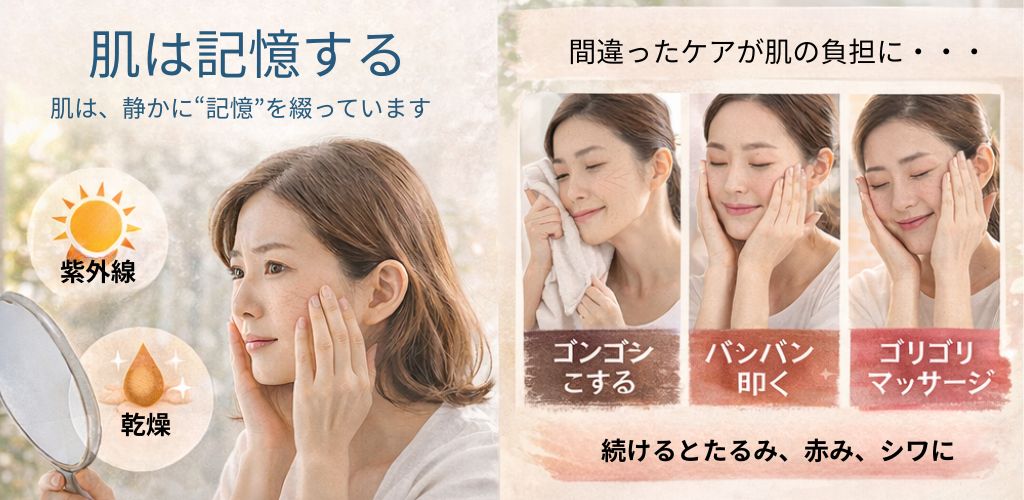 肌は記憶している