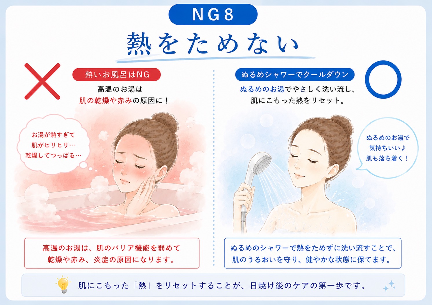NG8：お風呂で、さらに体を温める