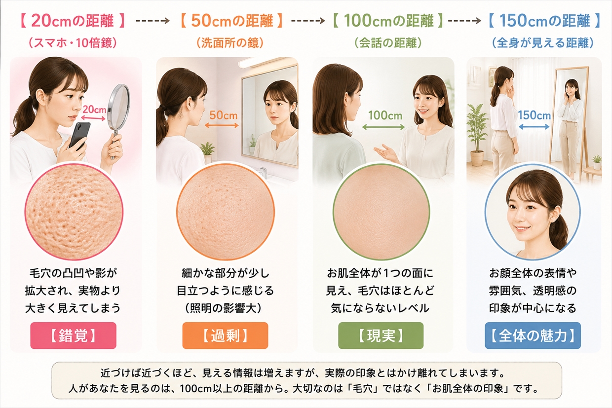 あなたの毛穴を、一番近くで見ているのは「あなただけ」