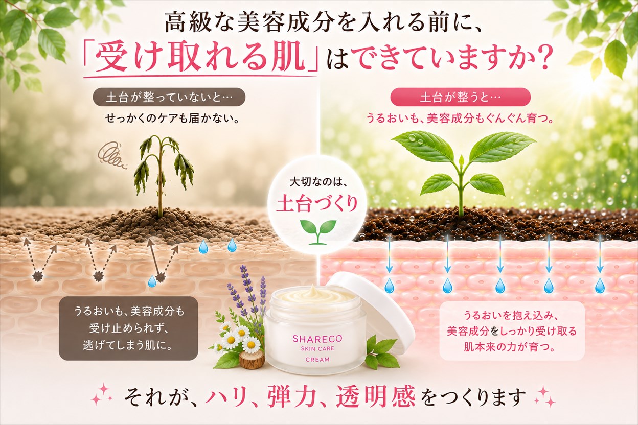 高級な美容成分を入れる前に、「受け取れる肌」はできていますか?