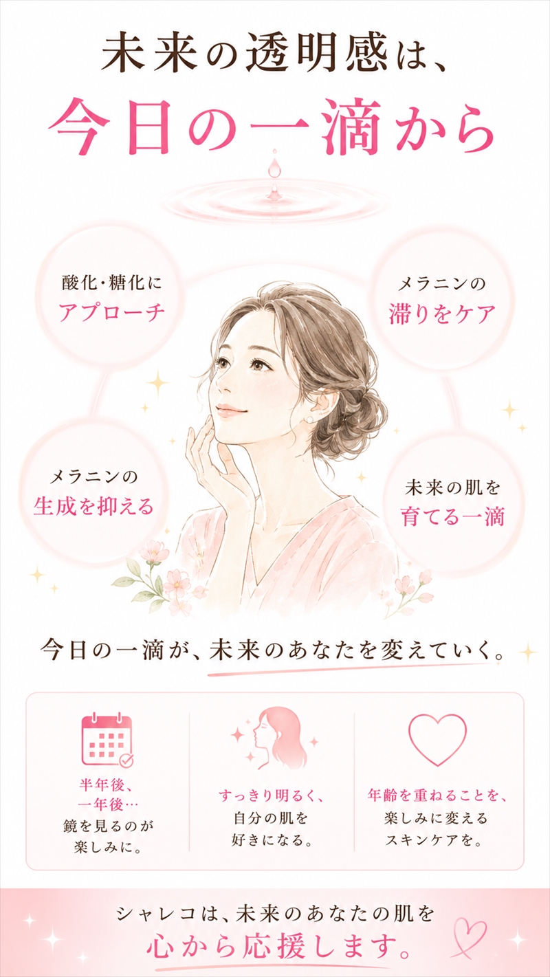 未来の透明感は今日の一滴から