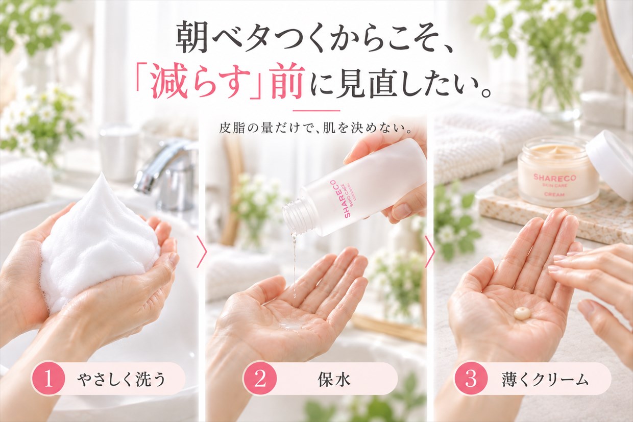 朝べたつくからこそ減らす前に見直したい