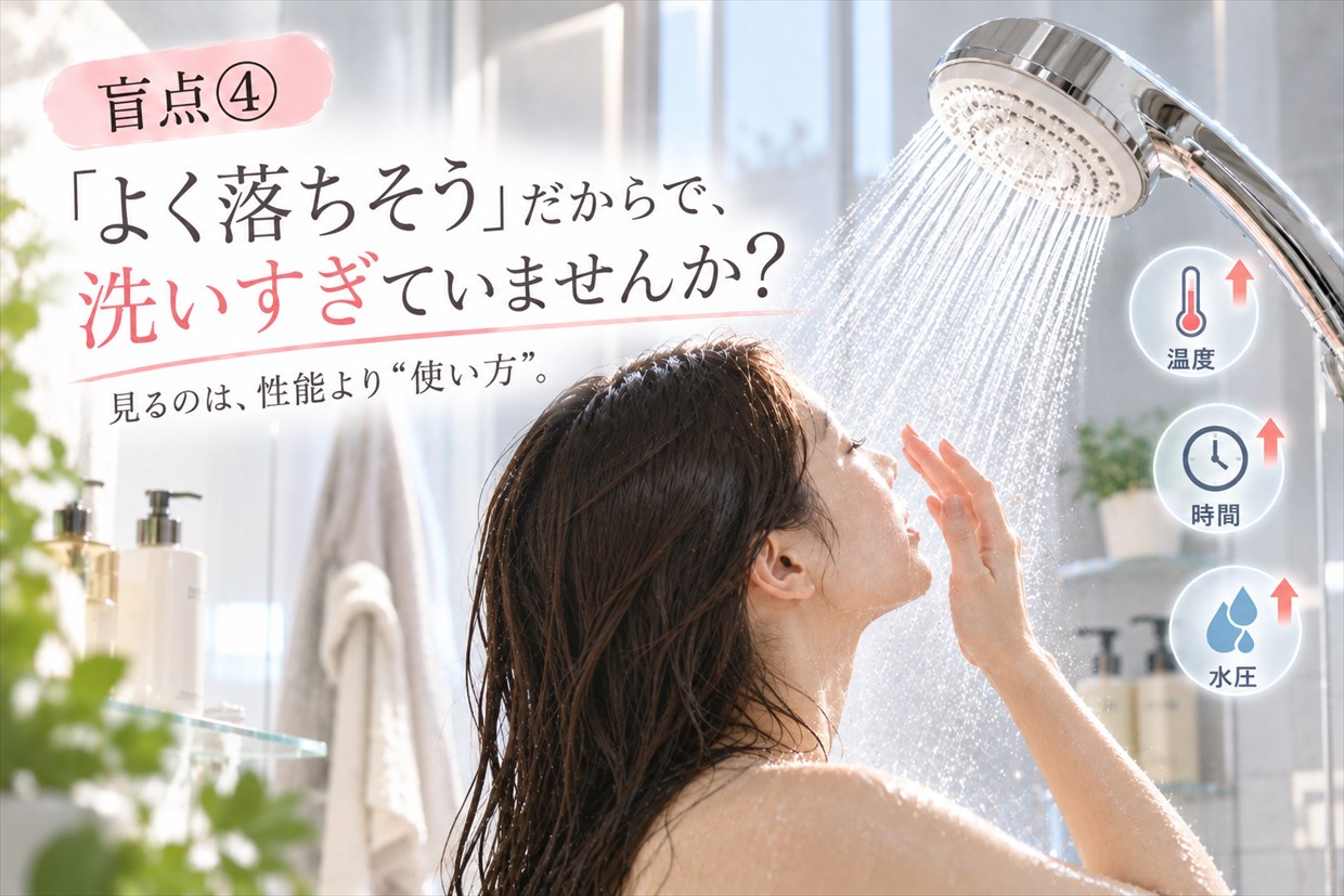 よく落ちそうだからで洗い過ぎていませんか