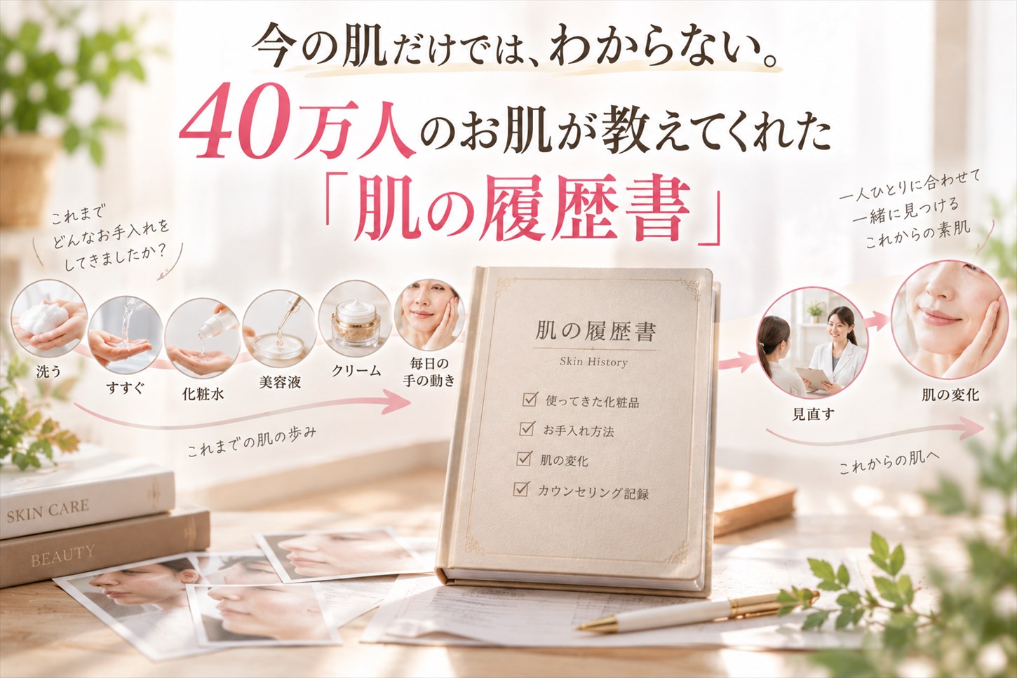 40万人の肌相談を重ねてきたからこそ、「肌の履歴」から未来が読める