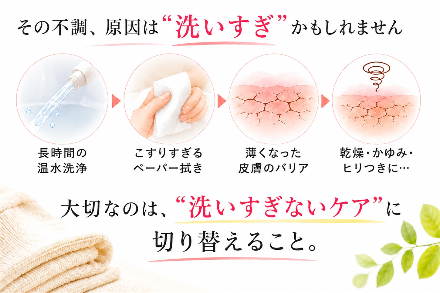その不調は洗い過ぎかもしれません