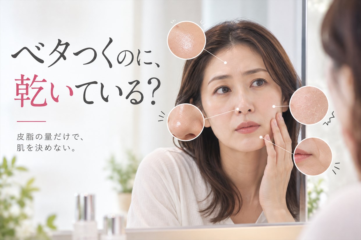 べたつくのに乾いてる