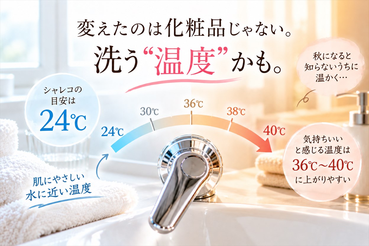 同じ温度で洗っている「つもり」でも、手先が選ぶ温度は変わっています